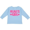 thumbnail image 3 of Inktastic Mama's Girl Pink with Hearts Girls Long Sleeve Toddler T-Shirt, 3 of 5