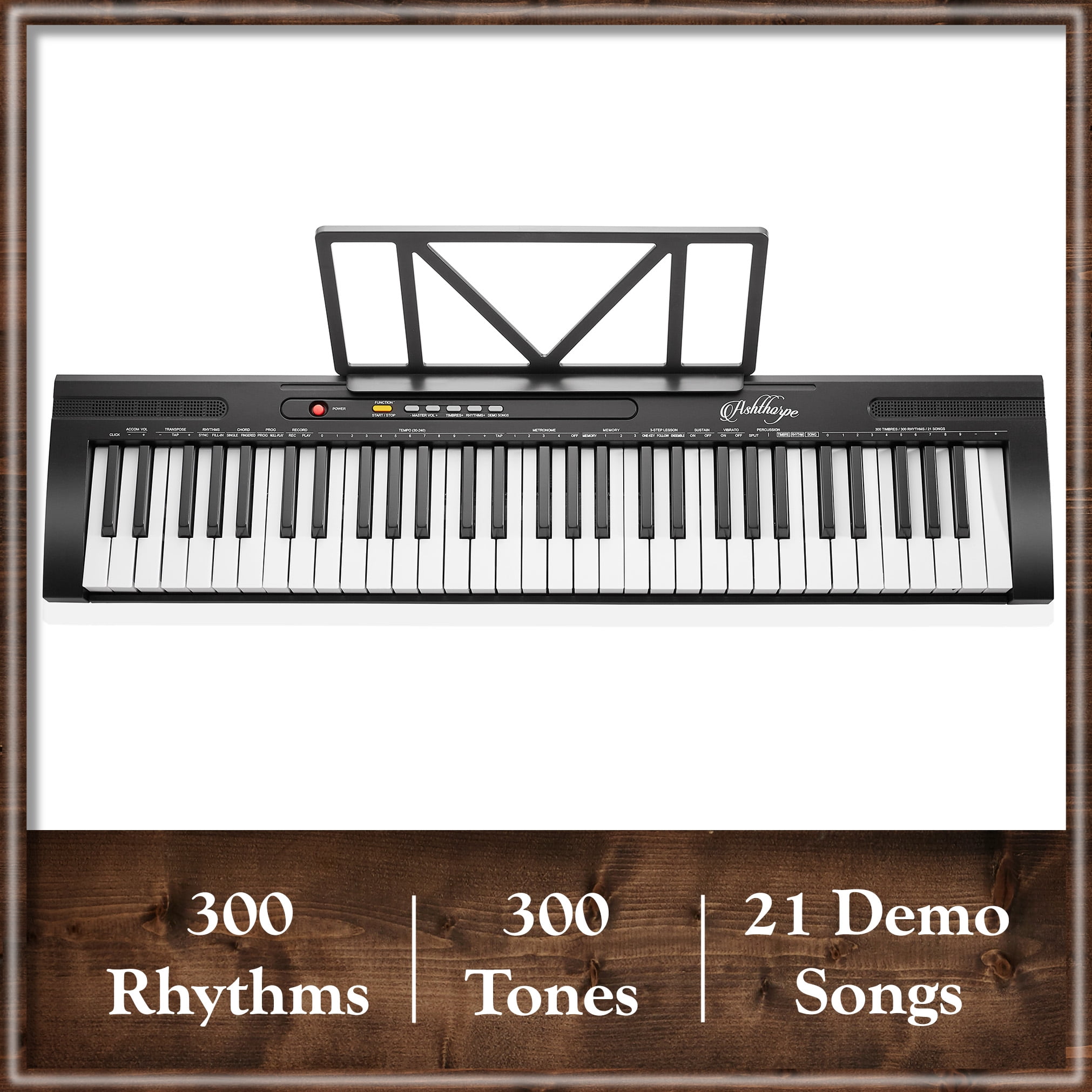 Ashthorpe 61-Key Digital Electronic Keyboard Piano for Beginners