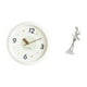 thumbnail image 5 of Reloj de pared con figura de bailarina, adorno de escritorio de resina moderno, escultura decorativa adecuada para sala de estar, hogar, oficina,, 5 of 8