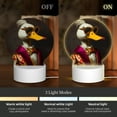 thumbnail image 3 of Pofeuu Noble Style Duck Print LED Christmas Night Light Lamp Base Gift DIY 3D Clear Acrylic Blank Engrave Sheets for Room Cafe Bar Birthday Party Decoration, 3 of 9