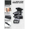 thumbnail image 4 of Yuma Workout Gloves - Black/White, 4 of 5