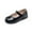 Black1, variant on LIIPEE Girls Sandals Summer Stylish Adjustable Strap Solid Color Closed Toe Soft Sole Party School Leather Shoes Kids Soft Walking Beach Weddings Birthday Party Princess Sandal,Black1,26