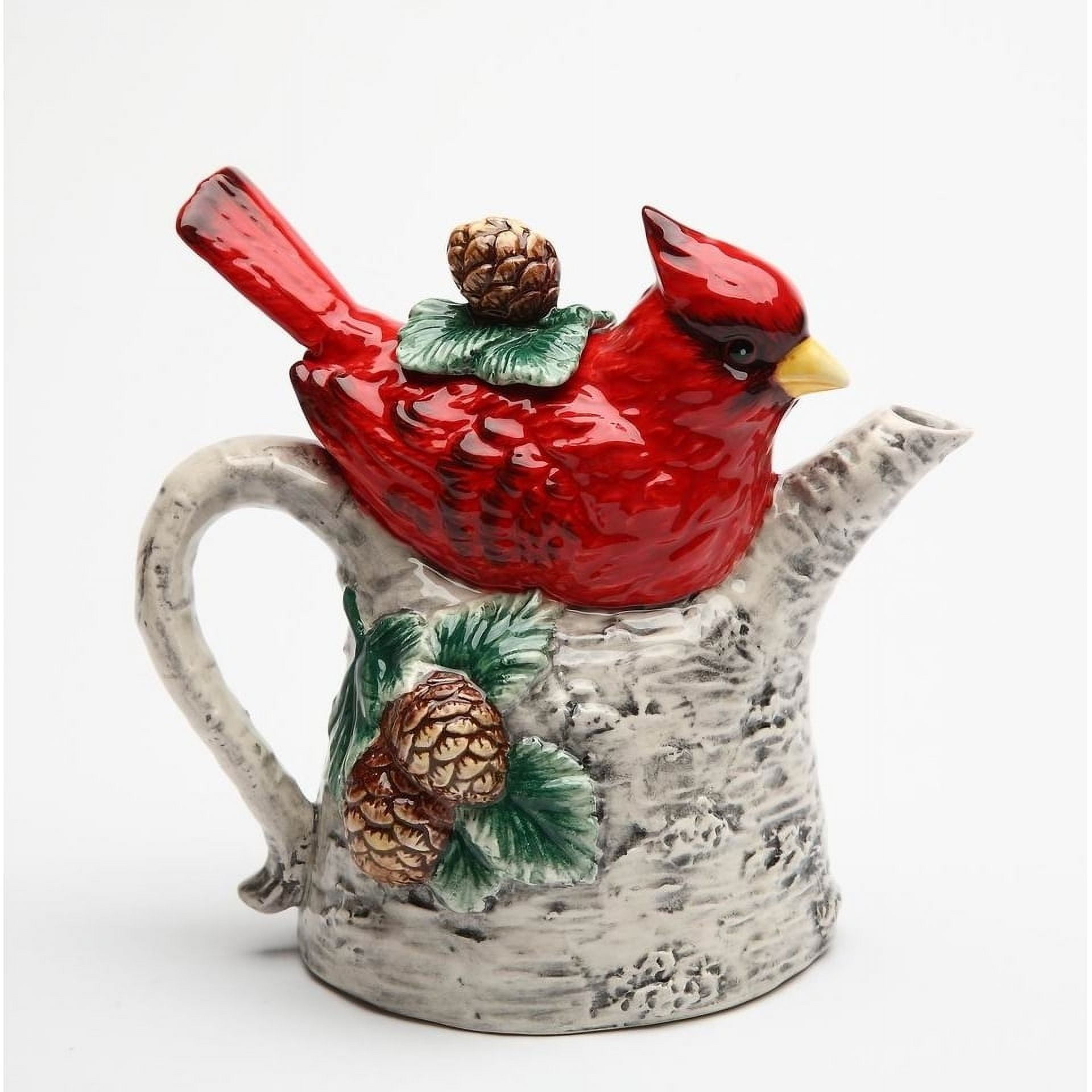 Vintage Cardinal Fashion Stove Teapot Decorative Ceramic Stove Top