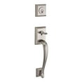 thumbnail image 2 of Baldwin Reserve Scnapxcurrtsr112S Single Cylinder Napa Handleset Right Hand Curve Lever and Traditional Square Rose with 6Al Latch; Dual Strike; and Smartkey Venetian Bronze Finish, 2 of 2