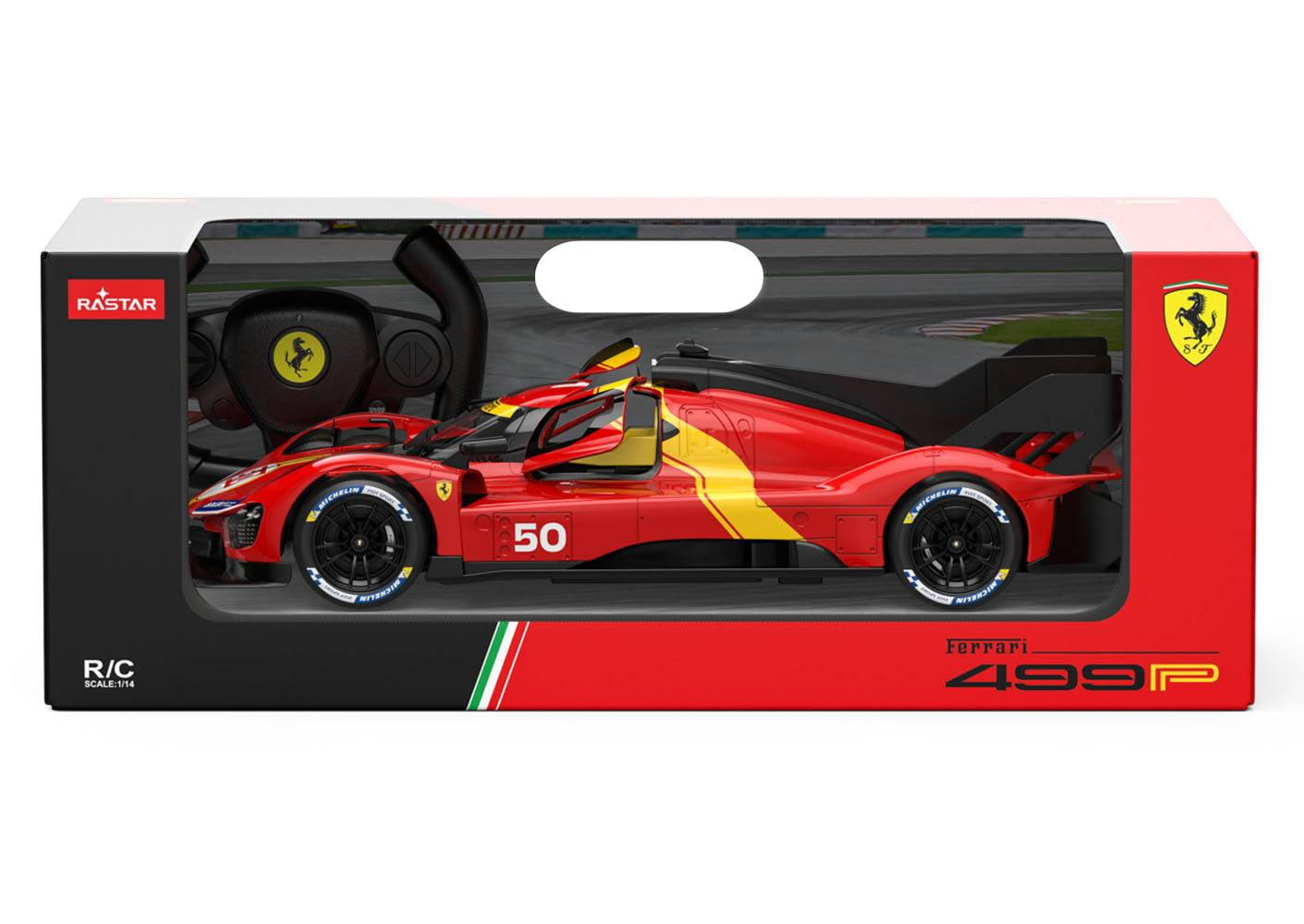 RASTAR RC Car 1/14 Scale 2.4Ghz Ferrari 499P #50 Le Mans Champion Racing Radio Remote Control R/C Toy Car Model Vehicle