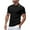 Black, variant on Summer Short Sleeve Tops for Men Casual Loose Mesh Button Lapel Neck Shirts Green XL