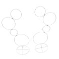 thumbnail image 1 of 2 soportes de arco para decoración de bodas, 4 niveles, marco de guirnalda, soporte de flores, aro redondo, soporte de fondo para fiesta de cumpleaños, 1 of 8