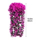 thumbnail image 3 of Cesta de flores colgante de glicinia artificial – Guirnalda de orquídea de seda violeta falsa para decoración de paredes y puertas, arco de boda, decoraciones para el hogar y el jardín, 3 of 6