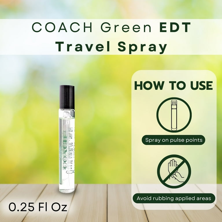 Coach Green EDT Mini Spray Gift Set, Mandarin Violet Patchouli