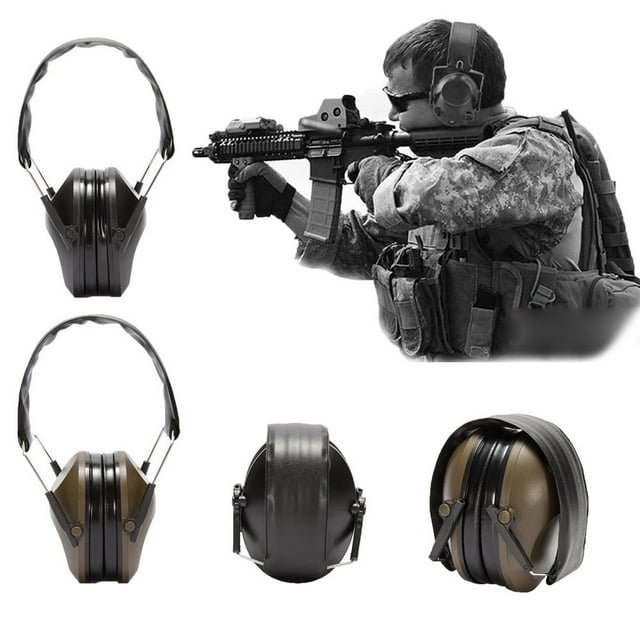Cagogo à Moins de 5 $ 2 Pcs Cache-Oreilles Électroniques, Cache-Oreilles Électroniques Professionnels à Réduction de Bruit, Protection Auditive 25 dB NRR, Protection des Oreilles pour Tir et Chasse, Cache-Oreilles de Sécurité pour Usage Industriel