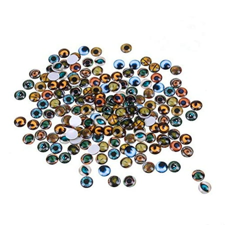 

Mixed Color Lucky Evil Eye Glass Flatback Scrapbooking Dome Cabochons 12mm Dragon Eyes Accessory for Jewelry Pendant Settings 200PCS