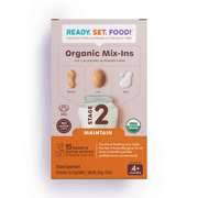 Ready, Set, Food! Organic Early Allergen Introduction Mix-Ins, 4+ Months, Stage 2 15 Day, Unflavored