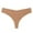 Khaki, variant on Womens Low Waist Ice Silk Seamless Thong - Polyester, Breathable, S-XXL