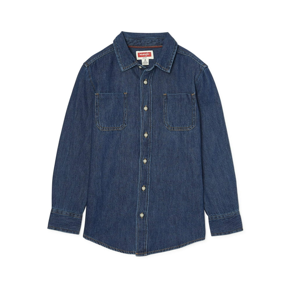 wrangler button up shirts walmart