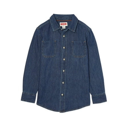 Wrangler Boys Exclusive Long Sleeve Button-Up Shirt, Sizes 4-18