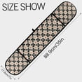 thumbnail image 3 of Dailycode Double Sided Oven Mitt with Loop Heat Resistant Kitchen Long Potholders 7" x 35" White Flowers on Black, 3 of 6