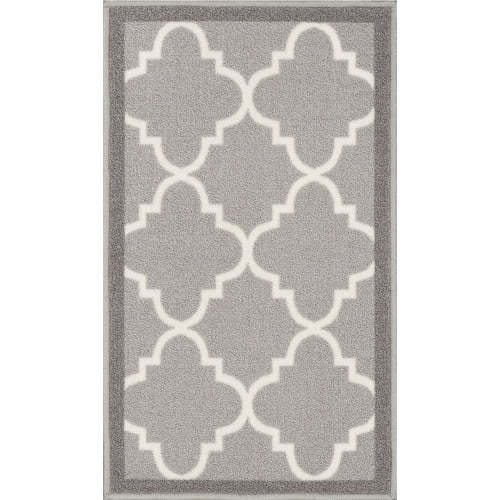 Photo 1 of **USED** Well Woven Kings Court Brooklyn Trellis Modern Grey Machine Washable Indoor/Outdoor 3'3 x 4'7 Area Rug