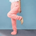 thumbnail image 2 of Womens Winter Sherpa Fleece Sweatpants High Waist Fuzzy Joggers Pants Thick Thermal Lounge Trousers With Pockets, 2 of 9