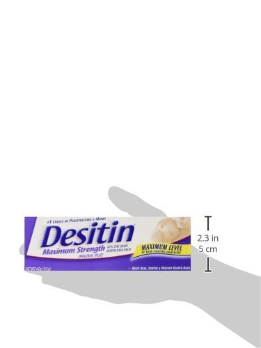 Desitin Maximum Strength Original Diaper Rash Paste 4 oz tube Pack of 3