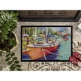 thumbnail image 3 of Carolines Treasures JMK1028MAT Red Sailboat Door Mat Indoor Rug or Outdoor Welcome Mat 18x27 Doormat  27"L x 18"W, 3 of 4