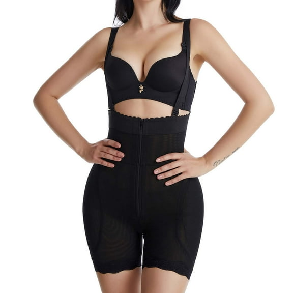 Bigersell Shaping Underwear for Women Clearance Period Underwear Tangas Panty Style P-1170 Spandex Thong Panties Plus Size Thongs Ladies Briefs High Waist Women's Panties Black L