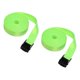 thumbnail image 3 of 2 correas de amarre con hebilla de leva ajustable, correas de amarre portátiles verde fluorescente, 3 of 9