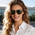 thumbnail image 3 of Joopin Pilot Polarized Sunglasses for Men Women, Classic Trendy Metal Frame Aviation Sun Glasses, 3 of 8