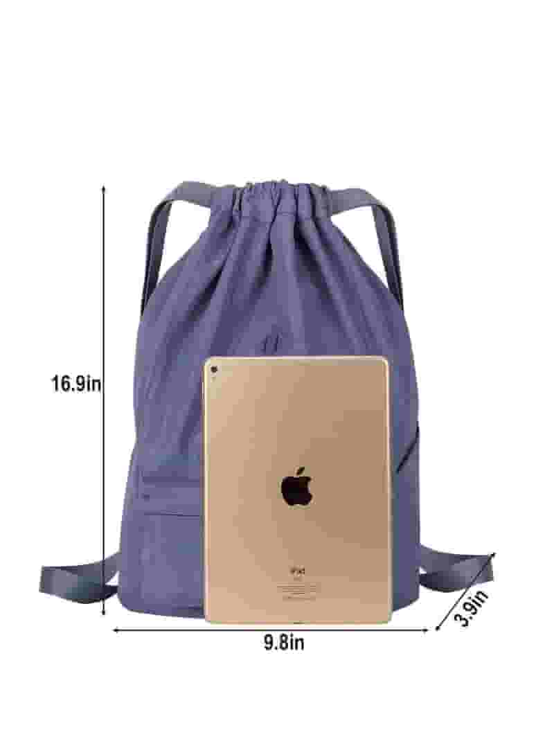 【NOIAGO】STRING NYLON BACKPACK バックパック (3 COLORS) Deago Nylon Drawstring Backpack Sports Gym Bag for Men Women