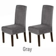 thumbnail image 2 of Velvet Spandex Chair Covers for Dining Room Set of 2, Soft Stretch Chair Furniture Protectors Slipcovers, Removable and Washable for Restaurant Hotel Ceremony, 2 of 4