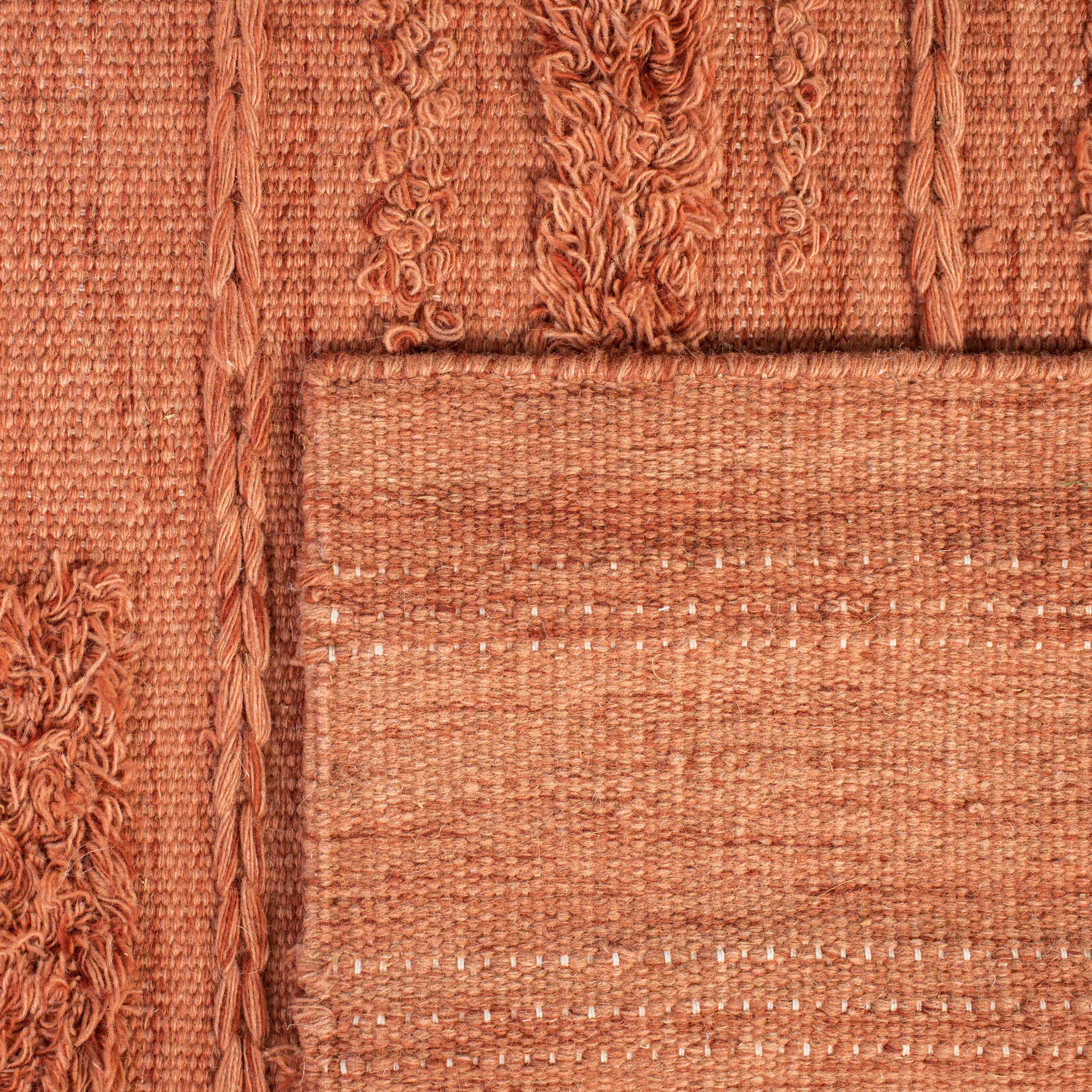 SAFAVIEH Vermont Zavanna Striped Runner Rug, Rust/Orange, 2'3" x 5'