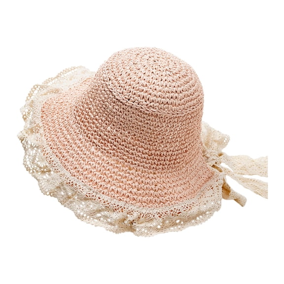 lnmuld Girls Wide Brim Sun Hat Floppy Visor Cap