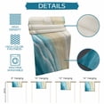 thumbnail image 6 of Teal Blue Beach Coastal Table Runner 120 Inches, Summer Ocean Nautical Seaside Bed Runner Dresser Scarves Tabletop for Indoor Outdoor Parties/Ceremony/Banquet, 13"x 120", 6 of 8