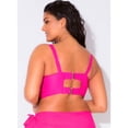 thumbnail image 2 of Women's Smart and Sexy SA625 Longline Underwire Bikini Swim Top (Fuschia Sizzle 40D), 2 of 4