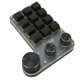 thumbnail image 5 of Teclado mecánico de 12 teclas y 3 perillas, interruptor rojo, impermeable, a prueba de polvo, control de volumen, teclado multifuncional para juegos, oficina, inalámbrico, Bluetooth con batería, 5 of 5