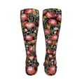 thumbnail image 6 of Kdxio Watercolor Red Wildflowers Funny Silky Novelty Funky Long Knee High Socks Soft 3D Print Cosplay Crazy Stockings for Men Women, 6 of 8