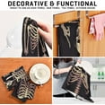 thumbnail image 5 of Coolnut Funny Halloween Skeleton Kitchen Towels, 18 x 28 Inch Super Soft and Absorbent Dish Cloths for Washing Dishes, 4 PCS Reusable Multi-Purpose Microfiber Hand Towels for Kitchen, 5 of 5