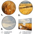 thumbnail image 3 of Designart "Denmark Yellow landscapes Of Gold" Farmhouse Metal Art Print, 3 of 5