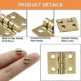 thumbnail image 4 of mini cabinet hinges 50pcs pure copper butt for diy projects, 4 of 5