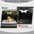 thumbnail image 4 of Qpednta All Weather Cargo Mat 29"x39" Cute Ghost Pink Trunk Liner for Cars, Non-Slip Polyester Carpet Machine Washable Sand Mud Resistant Rear Trunk Protector Universal Fit SUV Sedan Truck, 4 of 7