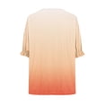 thumbnail image 4 of Shorts pour Femmes, Blouses pour Femmes, Mode Décontractée Grande Taille Col Rond T-Shirt Imprimé Haut Blouse, 4 of 4