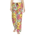 thumbnail image 2 of Kdxio Women's Comfy Stretch Donut and BluePrint Drawstring Pajama Pants-Medium, 2 of 9