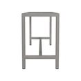 thumbnail image 3 of Sleek Modern Brushed Nickel Bench, 3 of 3