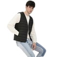 thumbnail image 2 of Man Ultra Light Down Vest Spring Autumn Sleeveless Jackets V-Neck Vest Casual Winter Collarless Waistcoat, 2 of 5
