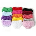 thumbnail image 2 of PEACNNG Baby Cotton Bloomers Panties, Ruffled Baby Panties 15 Colors Baby Diaper Coveralls Reborn Solid Silicone PP Short, 2 of 5