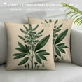 thumbnail image 3 of Leisuo  Tropical Palm Tree Throw Pillow Covers Vintage Green Leaf Decorative Pillow Cases Cushion Covers for Sofa Couch Indoors&amp;Outdoors Decor, 3 of 5