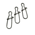 thumbnail image 1 of 100 Pcs Clips de Pêche en Acier Inoxydable fastlock Clips fastlock Leurres Hameçons Connecteurs Accessoires de Pêche, Noir, Taille 7, 1 of 8