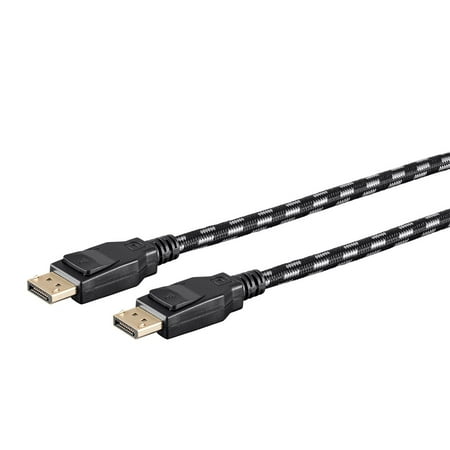 UPC: 0889028120583 | Monoprice Braided DisplayPort 1.4 Cable – 3 Feet – Gray  8K Capable For Graphic Design  TV Walls and PC Gaming