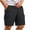 Gray, variant on BRGZLK Mens Cargo Shorts Solid Color Elastic Waist Drawstring Lightweight Shorts Summer Hiking Casual Shorts with Pockets