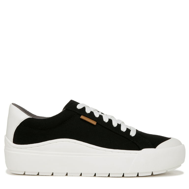 Dr. Scholl's Womens Time Off Lace-Up Shoes Black Fabric 9 M