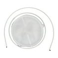 thumbnail image 2 of Ymiko Cylindrical Foldable 8.3in White Mesh Plant Cage Outdoor Yard, 2 of 8